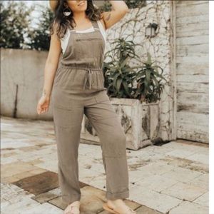 CJLA Olive Overalls